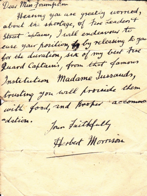 From Herbert Morrison - contents - 500w02